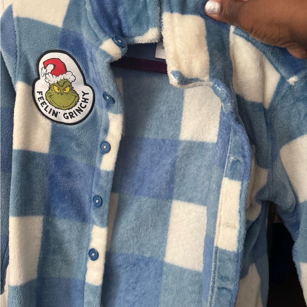 Cat & Jack Blue and White Checkered Kids Sweater